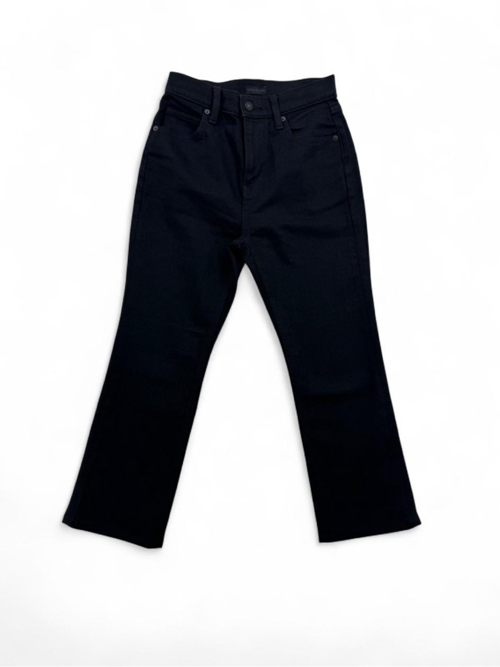 Women’s Uniqlo Flared Ankle Black Jeans Slim Fit Stretch Comfort Size 23